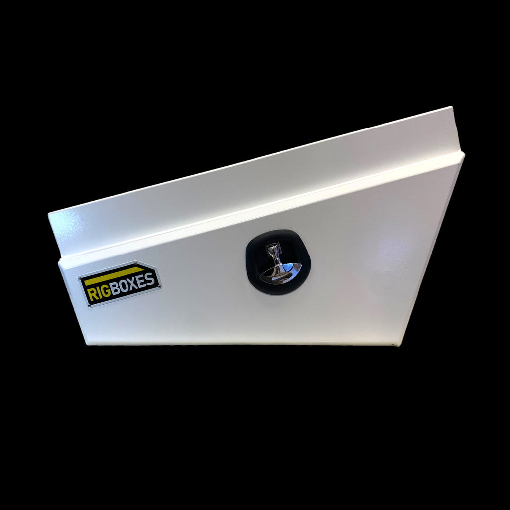 750mm Under Tray Boxes with 100mm Recess (PAIR)- White