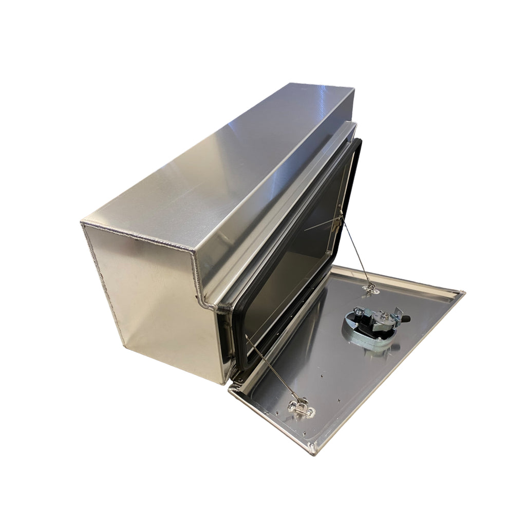 750mm Under Tray Boxes with 100mm Recess (PAIR)- Alloy